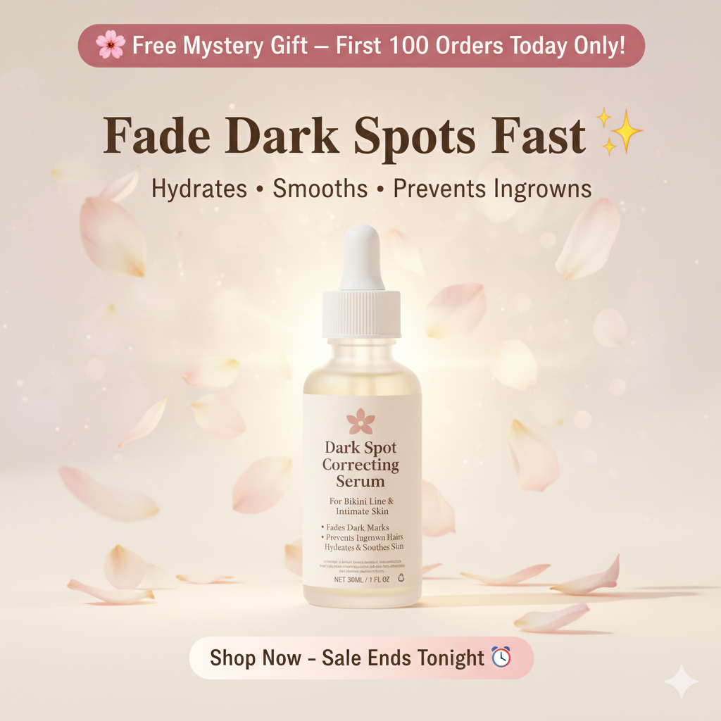 🌸 Dark Spot Correcting Serum — For Bikini Line & Intimate Skin | Fades Dark Marks, Prevents Ingrown Hairs & Hydrates