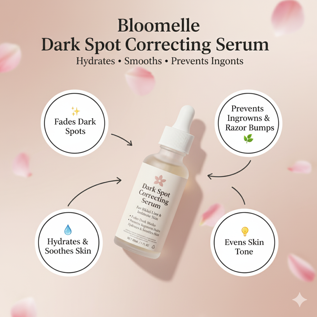 🌸 Dark Spot Correcting Serum — For Bikini Line & Intimate Skin | Fades Dark Marks, Prevents Ingrown Hairs & Hydrates
